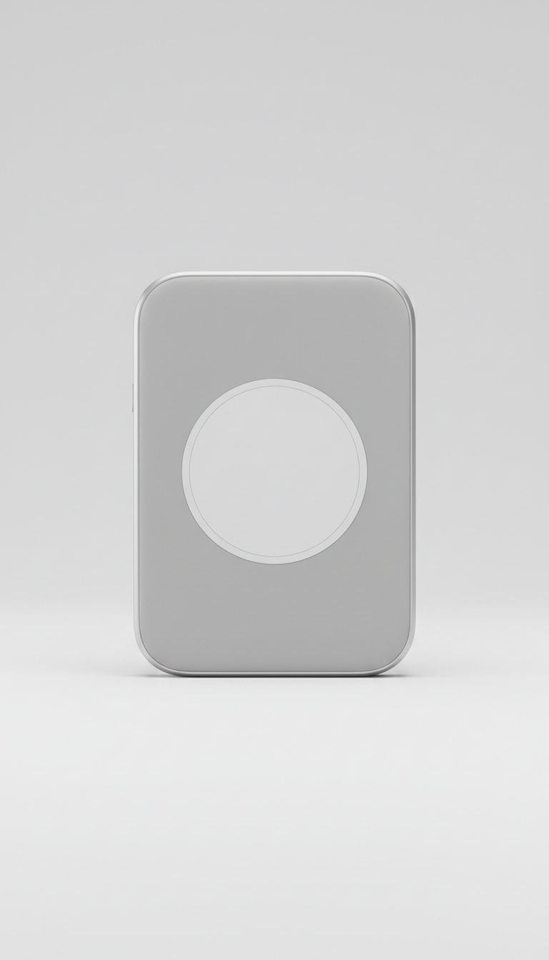 Minimalist Wireless Charging Pad in Matte White