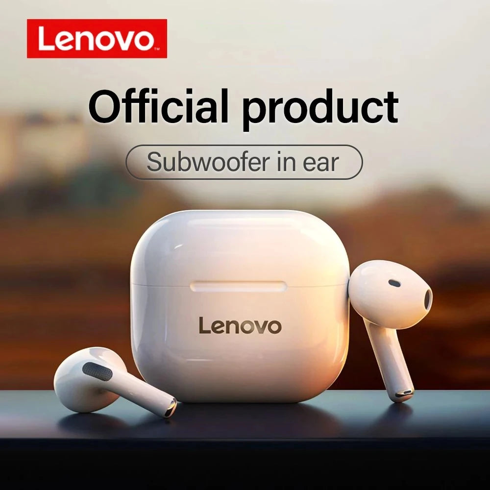 Lenovo LP40 TWS Bluetooth Earbuds | Wireless | Touch Control | Sport | With Mic