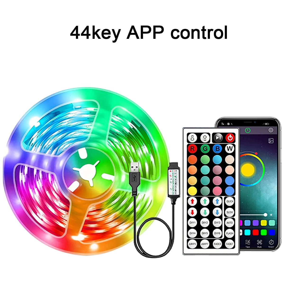 RGB LED Strip Lights 5m–30m | APP Control | Room & Gaming Setup Décor