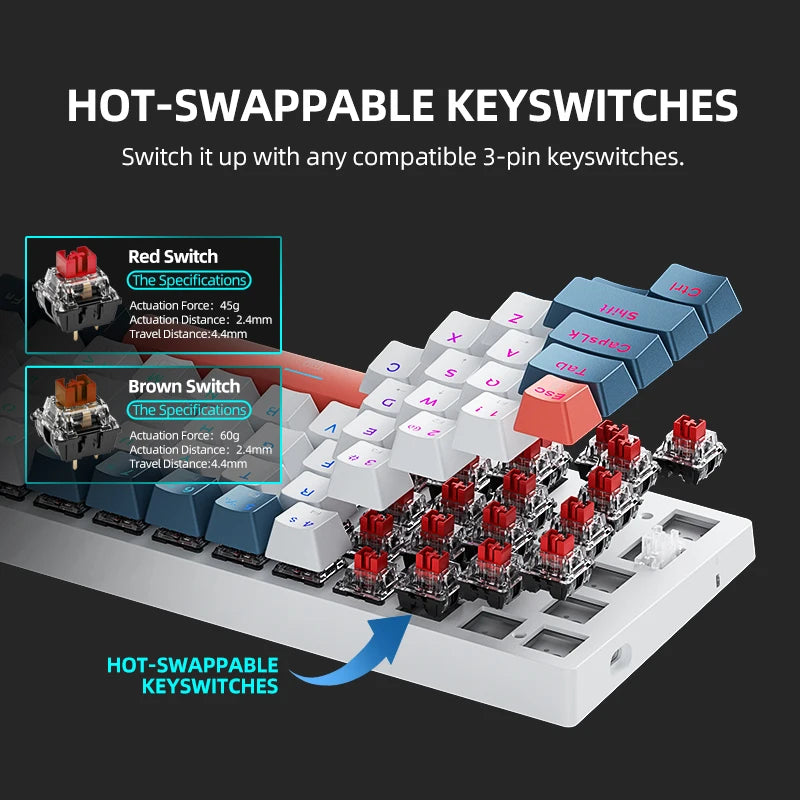 Machenike K500-B61 60% Mechanical Gaming Keyboard | Hot-Swap | RGB | Wired