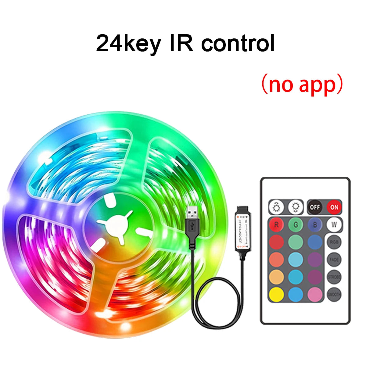 RGB LED Strip Lights 5m–30m | APP Control | Room & Gaming Setup Décor