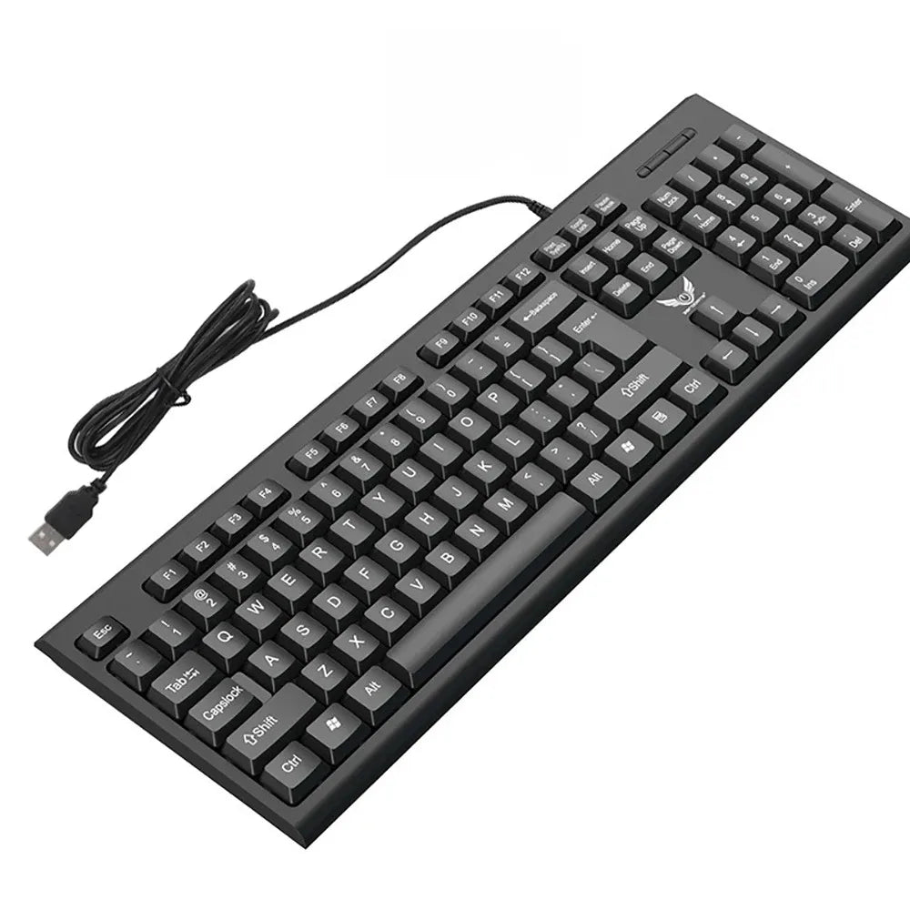 104-Key RGB Gaming Keyboard | Mechanical Feel | USB Wired | Windows & Laptop Compatible