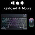 10" Wireless Bluetooth Mini Keyboard | RGB Backlit | Rechargeable | Multi-Device | USB-C