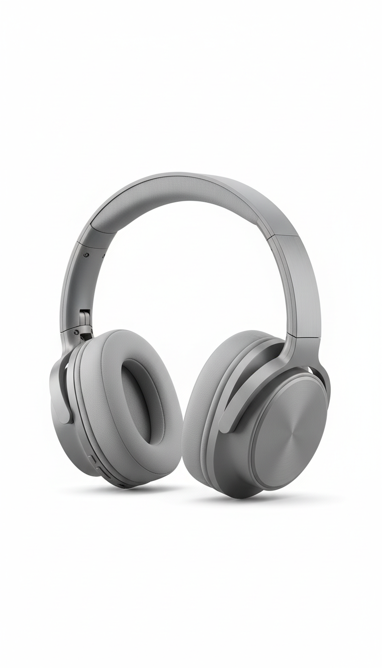 Noise-Cancelling Over-Ear Headphones with Memory Foam